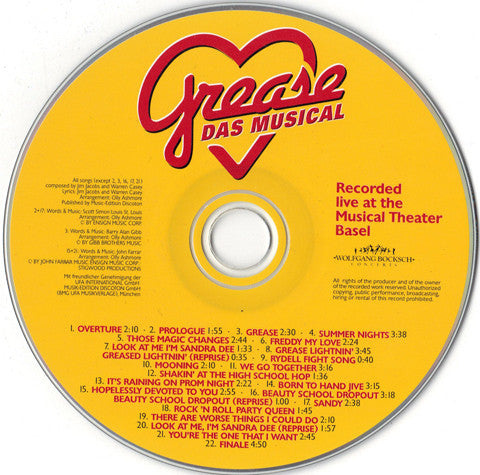 Various : Grease. Das Musical. Live At The Musical Theater Basel (CD, Album)