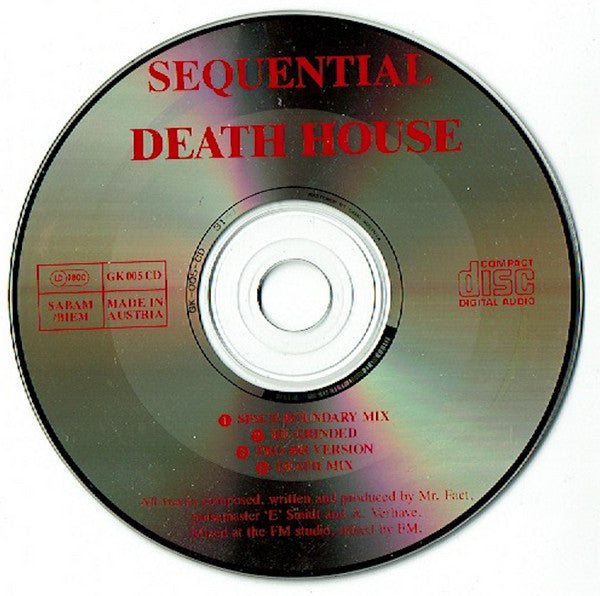 Sequencial : Death House (CD, Single)