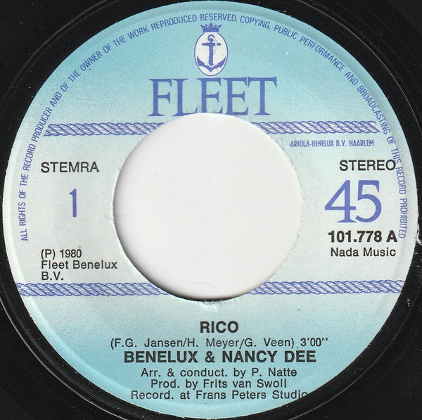 Benelux & Nancy Dee : Rico (7", Single)