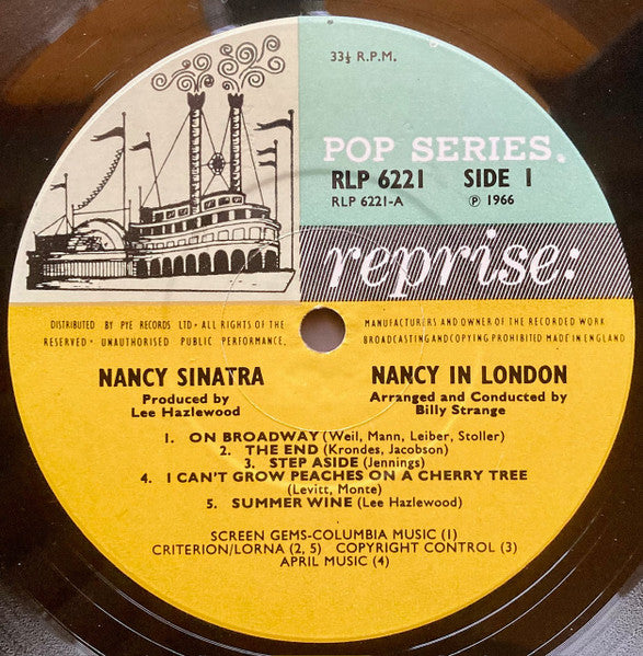 Nancy Sinatra : Nancy In London (LP, Album, Mono)