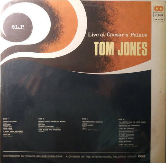 Tom Jones : Live At Caesar's Palace (2xLP, Gat)