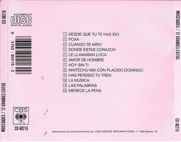 Mocedades : 12 Grandes Exitos (CD, Comp)