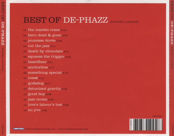 De-Phazz : Best Of De-Phazz: Beyond Lounge (CD, Comp)