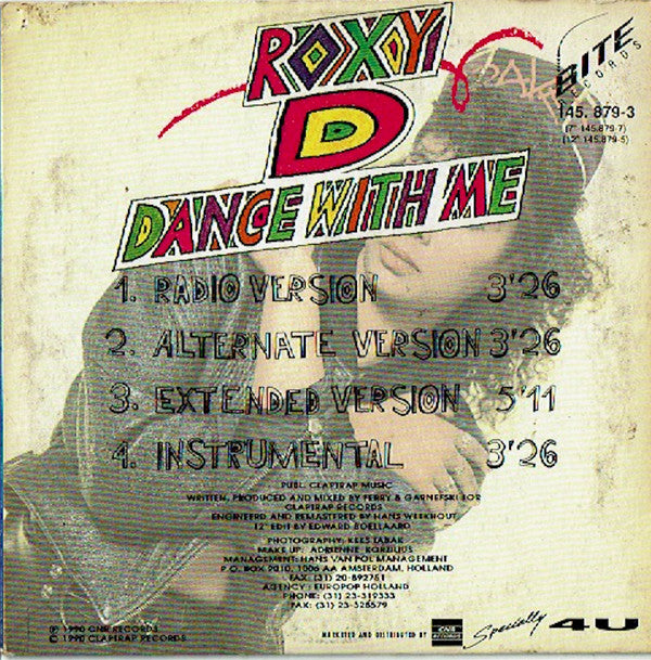 Roxy D. : Dance With Me (CD, Single)