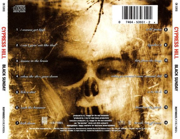 Cypress Hill : Black Sunday (CD, Album)