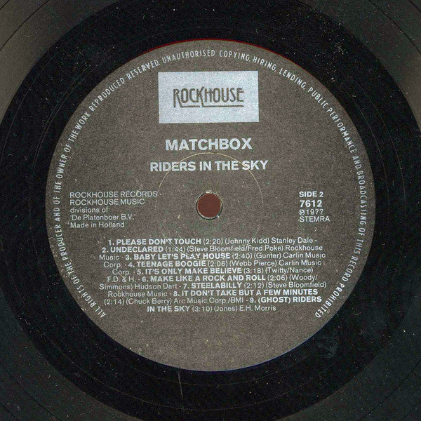 Matchbox (3) : Riders In The Sky (LP, Album)