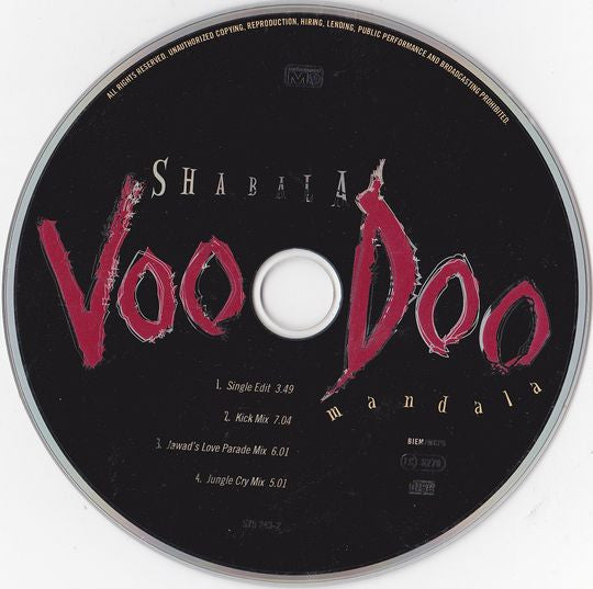 Shabala : Voodoo (Mandala) (CD, Maxi)