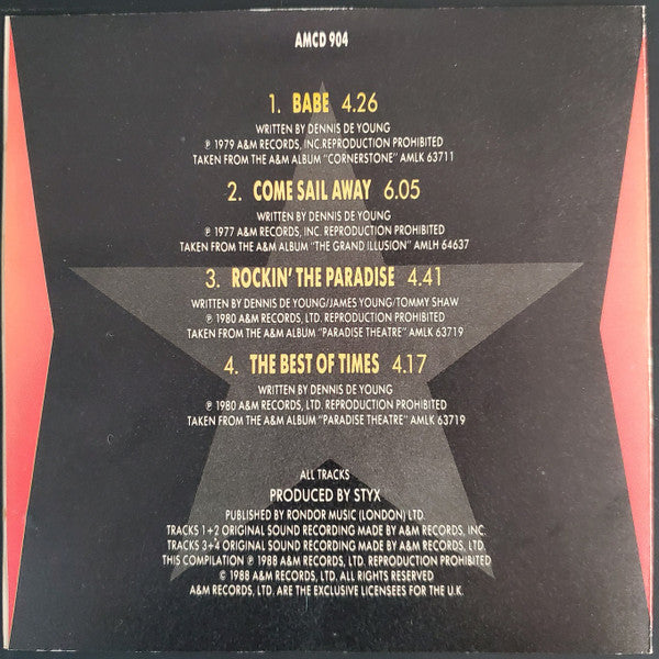 Styx : Compact Hits (CD, Comp, Ltd)