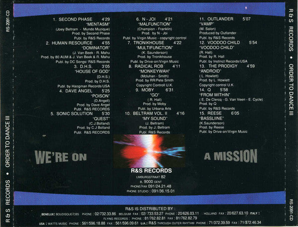 Various : Order To Dance III (CD, Comp)