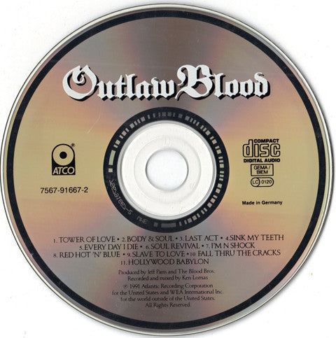 Outlaw Blood : Outlaw Blood (CD, Album)