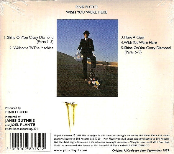 Pink Floyd : Wish You Were Here (CD, Album, RE, RM, Gat)