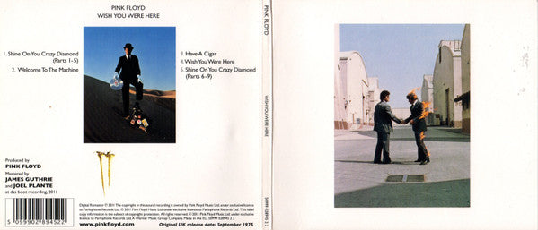 Pink Floyd : Wish You Were Here (CD, Album, RE, RM, Gat)