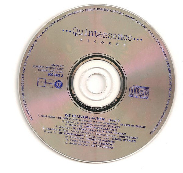 Various : We Blijven Lachen 2 (CD, Comp)