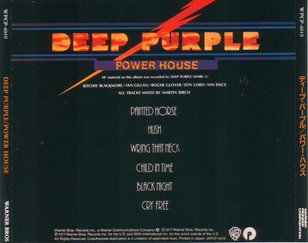 Deep Purple : Power House (CD, Album, RE)