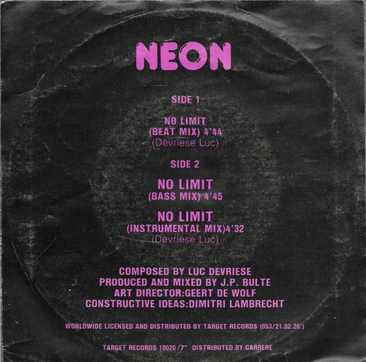 Neon : No Limit (7")