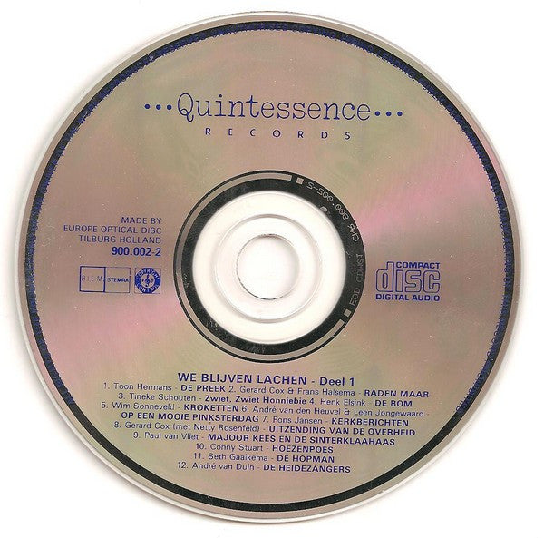 Various : We Blijven Lachen 1 (CD, Comp)