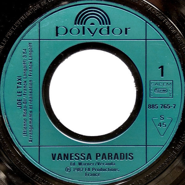 Vanessa Paradis : Joe Le Taxi (7", Single, Inj)