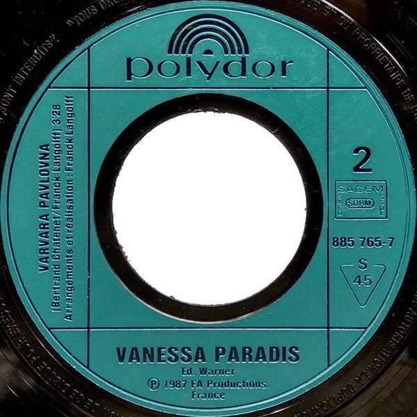 Vanessa Paradis : Joe Le Taxi (7", Single, Inj)