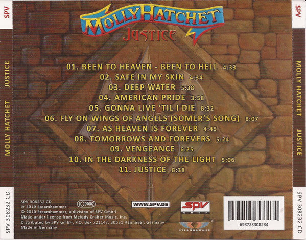 Molly Hatchet : Justice (CD, Album)