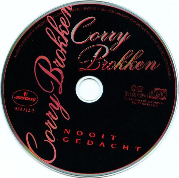Corry Brokken : Nooit Gedacht (CD, Album)