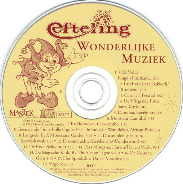 Various : Wonderlijke Muziek Van De Efteling (CD, Comp, Mono)