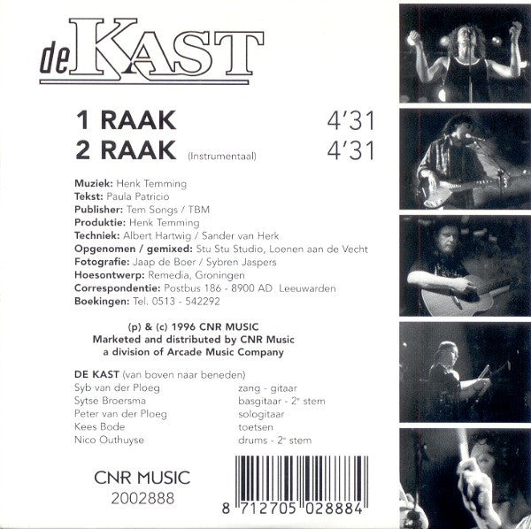 De Kast : Raak (CD, Single)