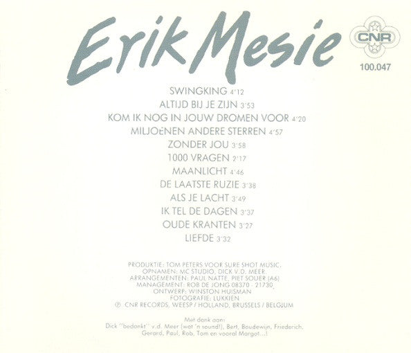 Erik Mesie : Erik Mesie (CD, Album)