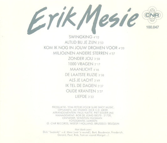 Erik Mesie : Erik Mesie (CD, Album)