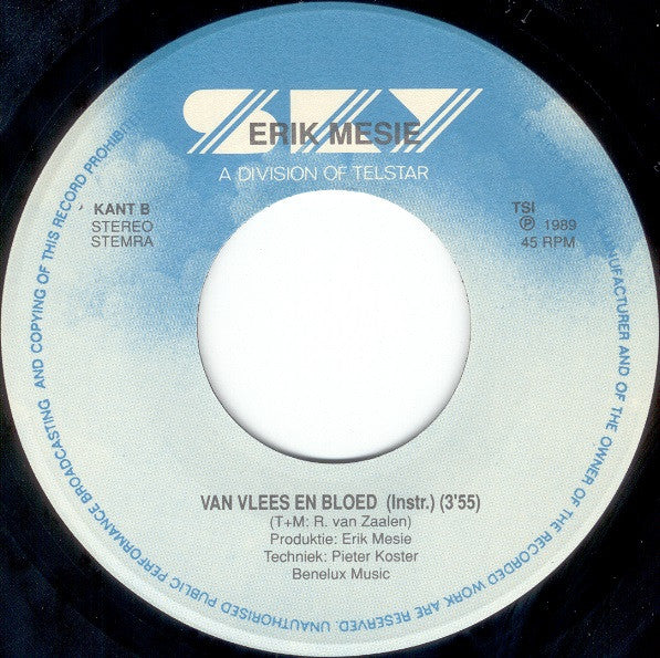Erik Mesie : Van Vlees En Bloed (7", Single)