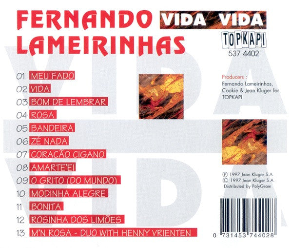 Fernando Lameirinhas : Vida Vida (CD, Album)