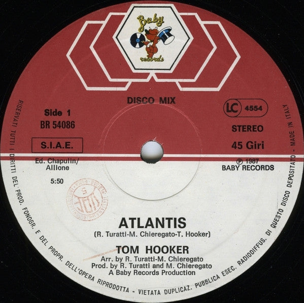 Tom Hooker : Atlantis (12", Maxi)