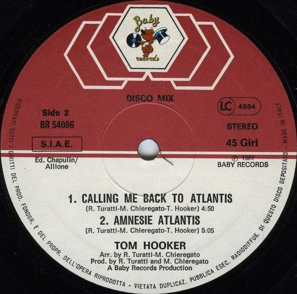 Tom Hooker : Atlantis (12", Maxi)