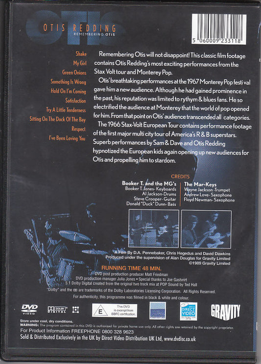 Otis Redding : Remembering Otis (DVD-V)