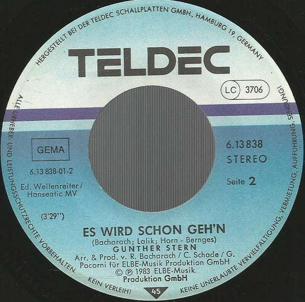 Günther Stern : Weiße Segel Im Wind (7", Single)