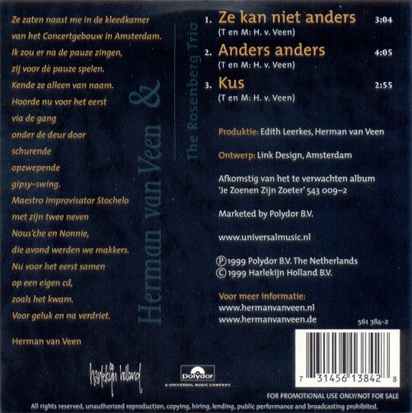 Herman van Veen & The Rosenberg Trio : Promo CD (CD, Single, Promo)