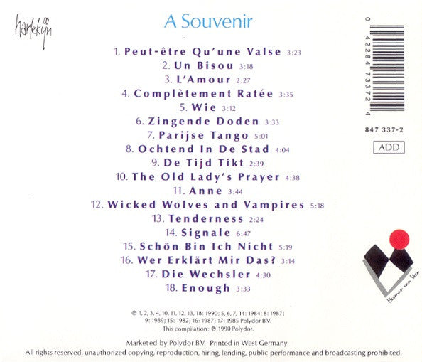 Herman van Veen : A Souvenir (CD, Comp)