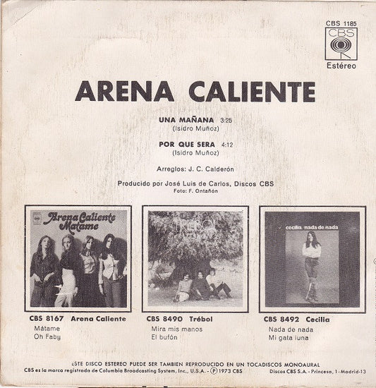 Arena Caliente : Una Mañana (7", Single)