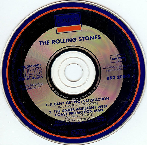 The Rolling Stones : (I Can't Get No) Satisfaction (CD, Single, Mono)