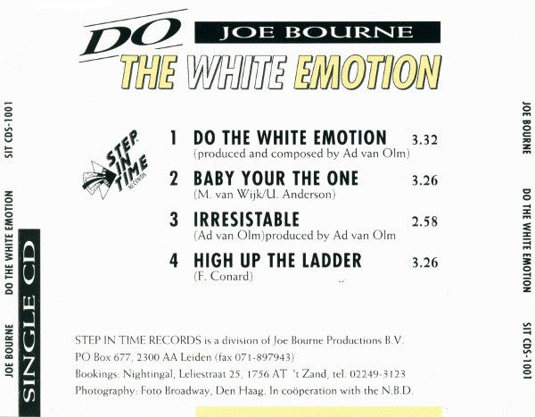 Joe Bourne : The White Emotion (CD, Single)