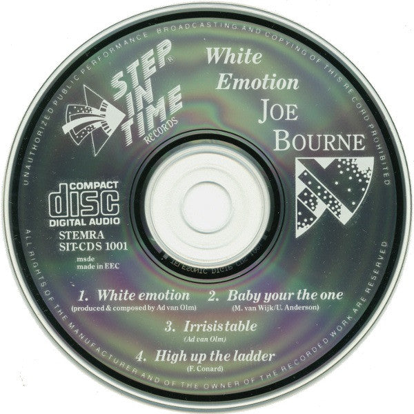 Joe Bourne : The White Emotion (CD, Single)