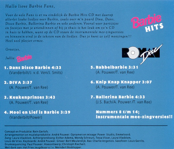 Barbie (10) : Barbie Hits (CD, Album)