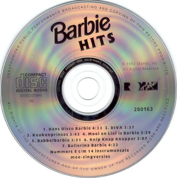 Barbie (10) : Barbie Hits (CD, Album)