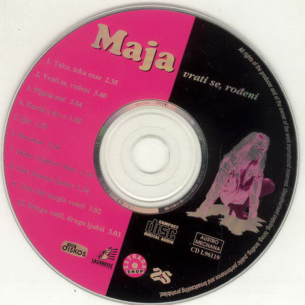 Maja Marijana : Vrati Se, Rođeni (CD, Album)