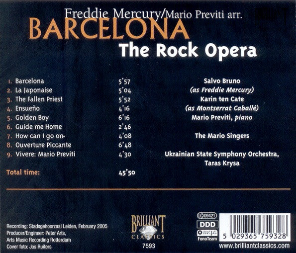 Various : Barcelona (The Rock Opera) (CD, Album)
