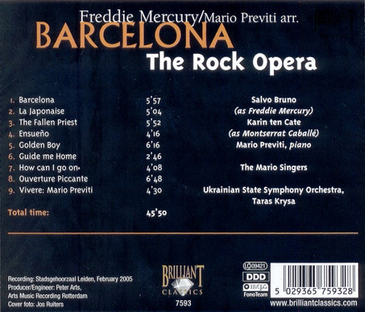 Various : Barcelona (The Rock Opera) (CD, Album)