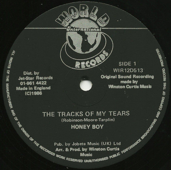 Honey Boy : The Tracks Of My Tears (12", Single)