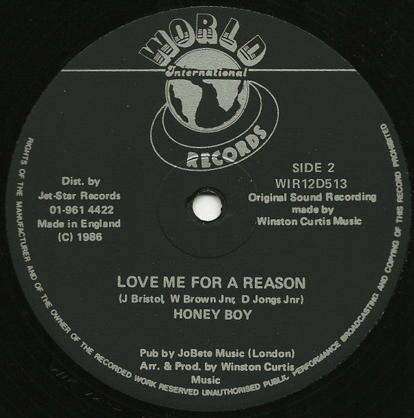 Honey Boy : The Tracks Of My Tears (12", Single)