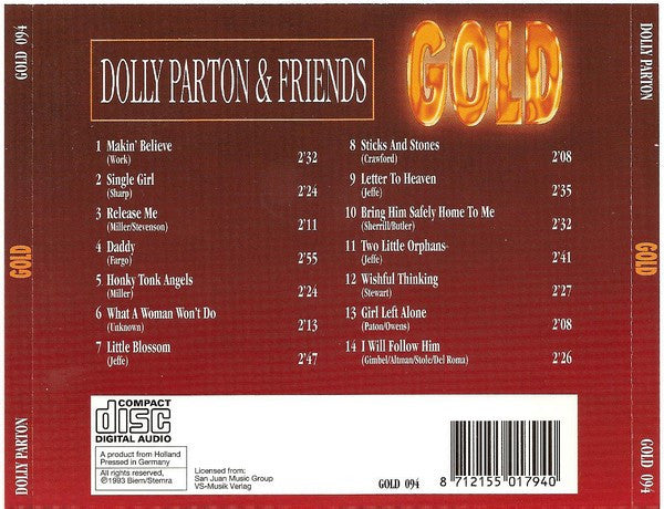 Dolly Parton : Dolly Parton & Friends (CD, Comp)