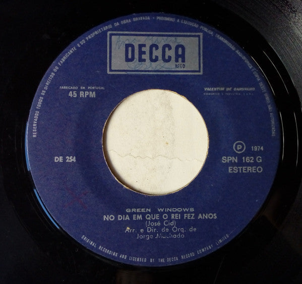 Green Windows : No Dia Em Que O Rei Fez Anos (7", Single)