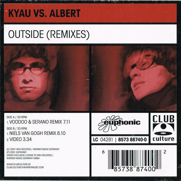 Kyau & Albert : Outside (Remixes) (12")